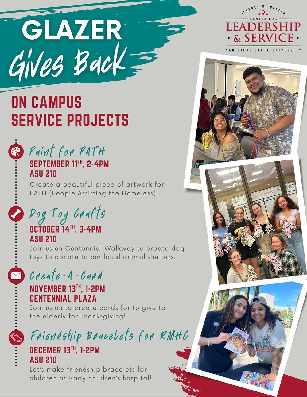 Glazer Gives Back Flyer