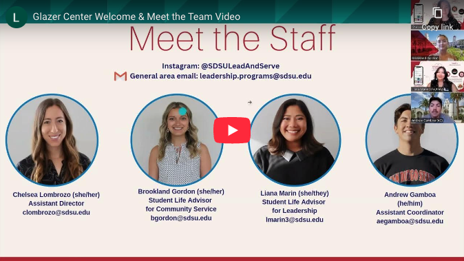 welcome and meet the team video