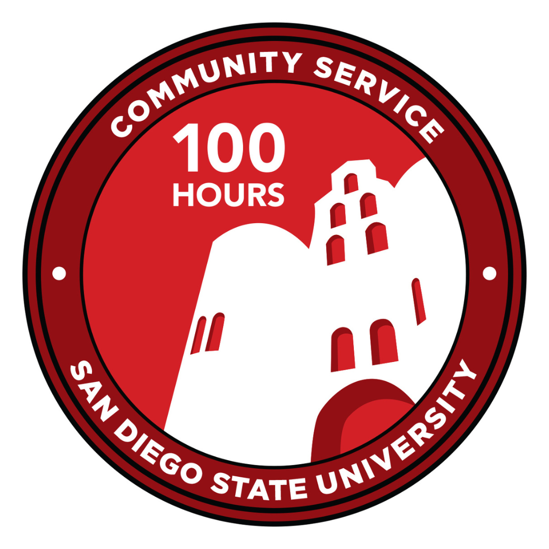 100 hours community services hours badge